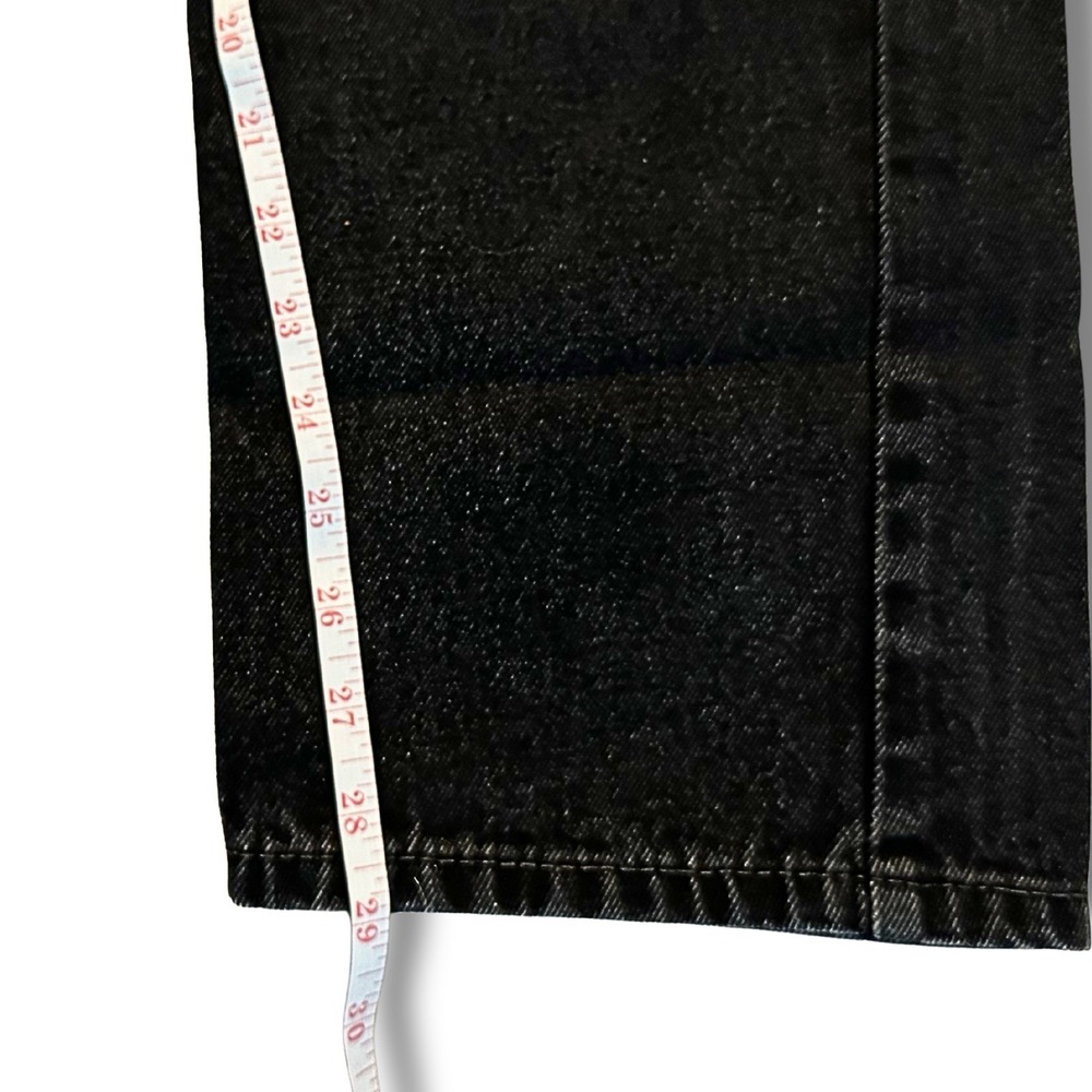 Levi's 505 Men's Jeans 34x29 Straight Leg Faded Black Denim Regular Fit Pants - Picture 9 of 14